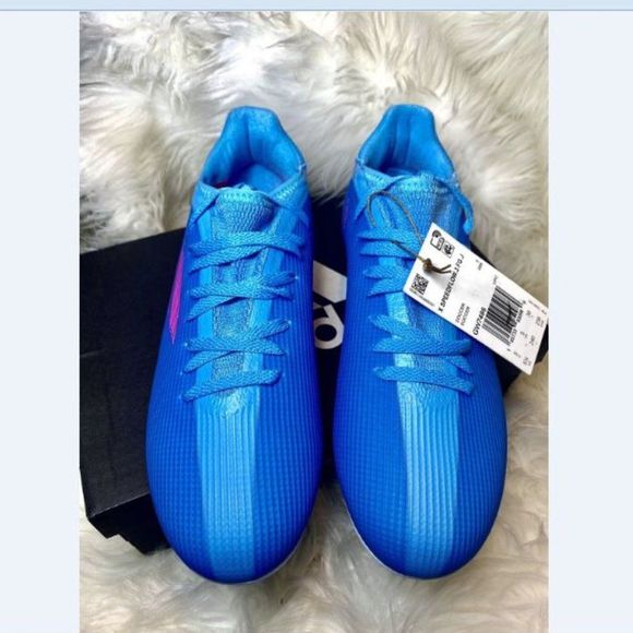 Adidas X SpeedFlow.3 FG Soccer Cleats Firm Ground Blue Sz 5.5 38 GW7486 New - Picture 3 of 9